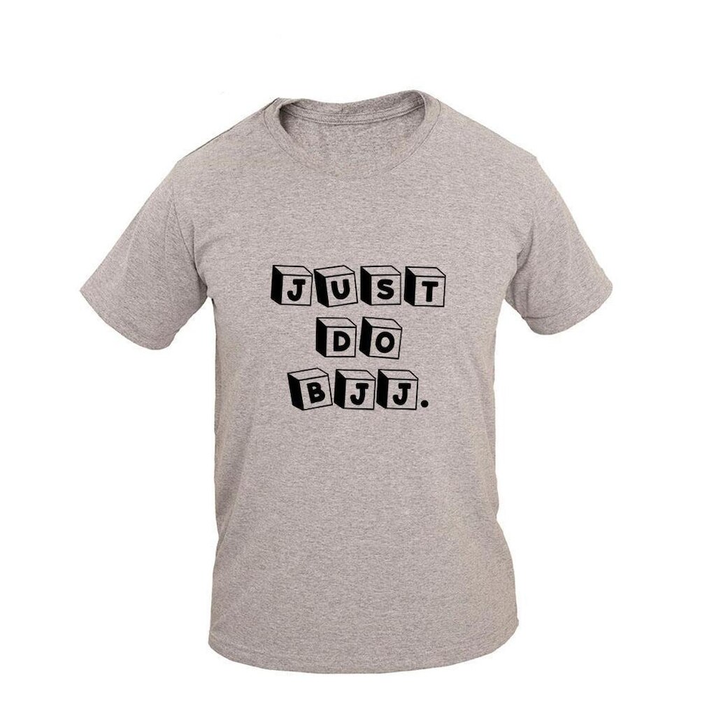 Camiseta Masculina Casual Algodão Manga Curta Just Do BJJ