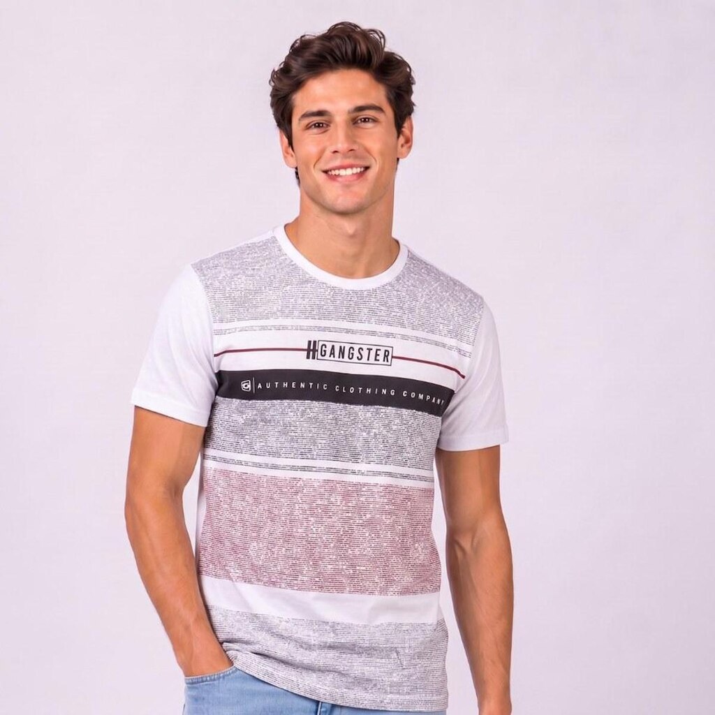 Camiseta Masculina Com Estampa Exclusiva Gangster