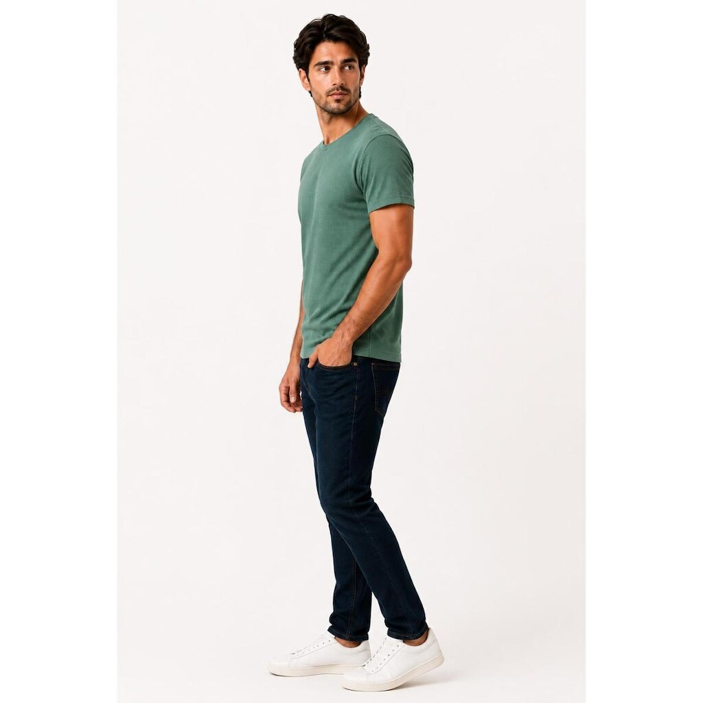 Camiseta Masculina D Bell Outlet Fashion Malha Verde Menta