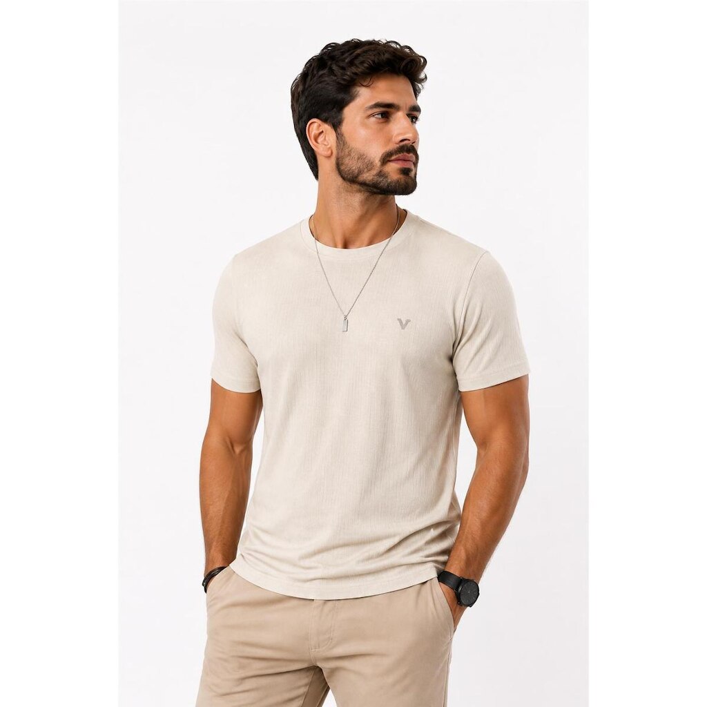 Camiseta Masculina D Bell Outlet Fashion Off White