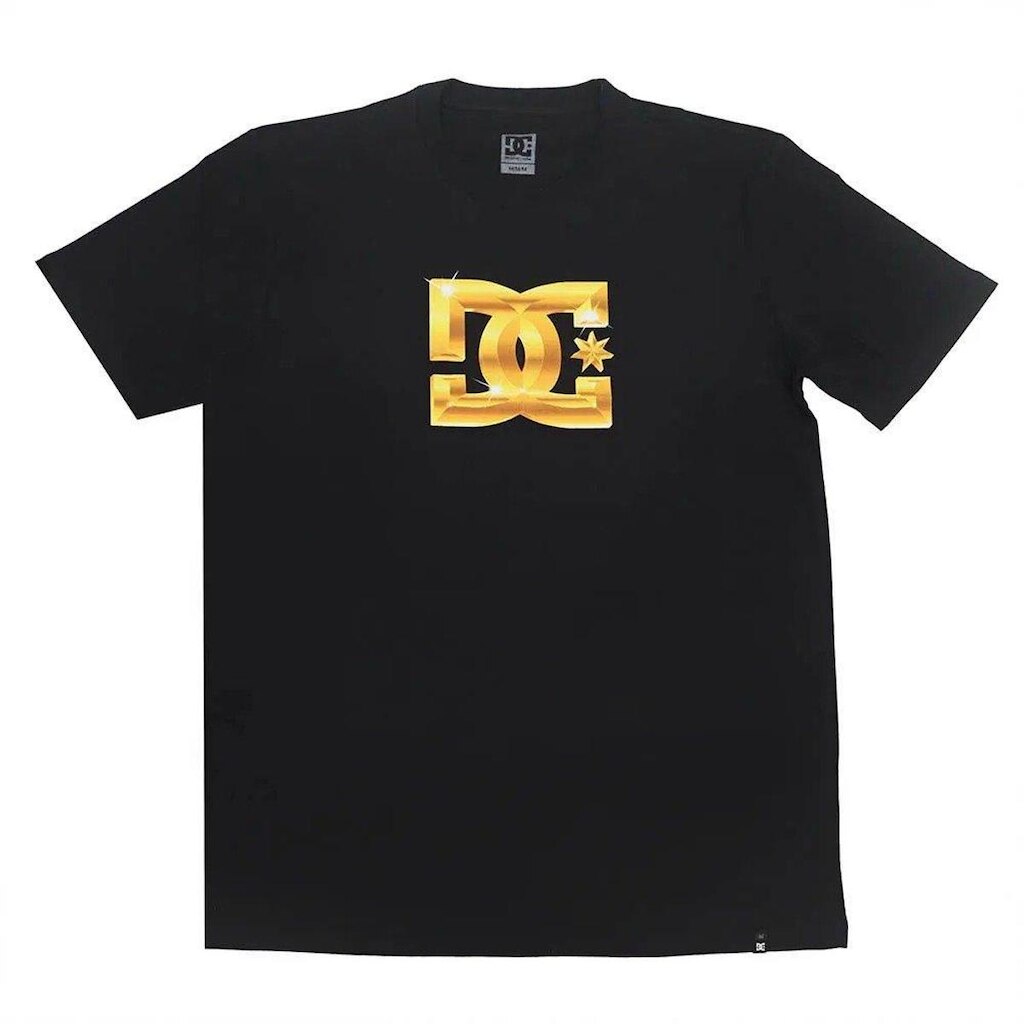 Camiseta Masculina DC Star Chrome Gold