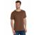Camiseta Masculina de Algodão Premium - Marrom