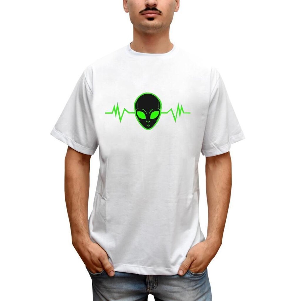 Camiseta Masculina Dj Alien Engraçados Et