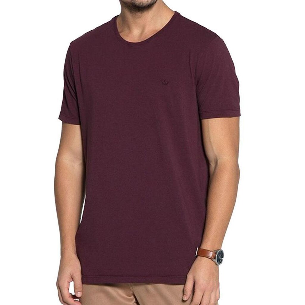 Camiseta Masculina Docthos MC Slim Bordô - 623 119