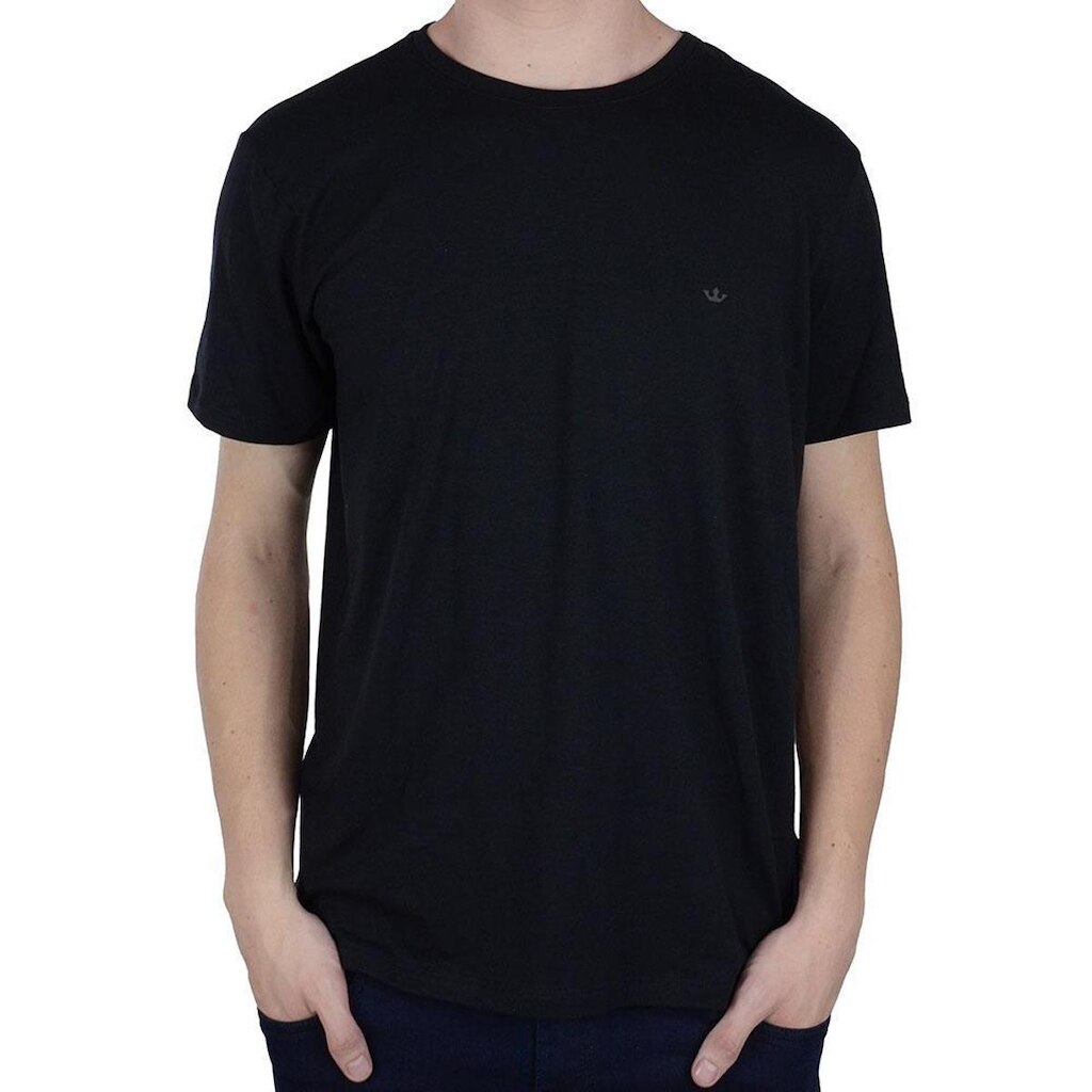 Camiseta Masculina Docthos MC Slim Liocel Preta - 376774