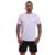 Camiseta Masculina Dry Academia Manga Curta Proteção UV Treino Corrida Fitness Futebol Básica Lisa - Branco