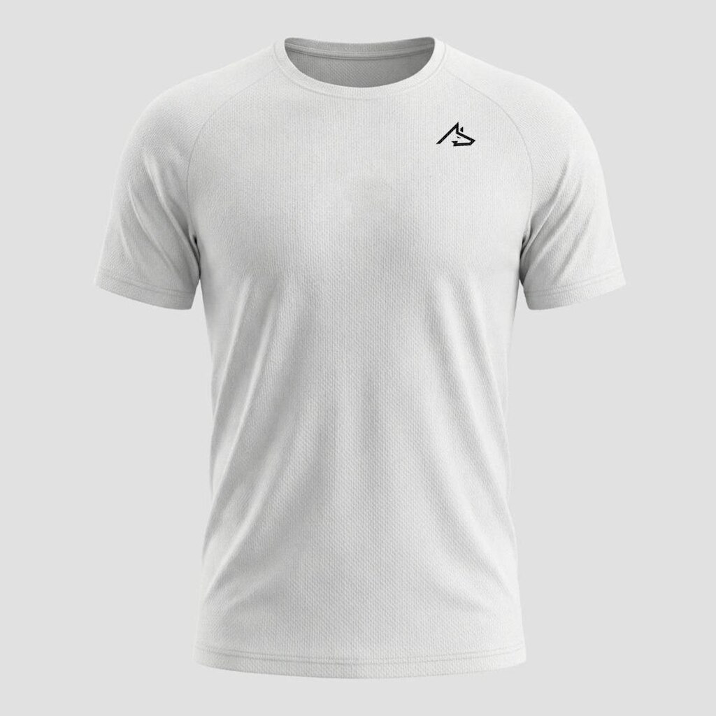 Camiseta Masculina Dry Esportiva Academia Wolf Branco Alpha