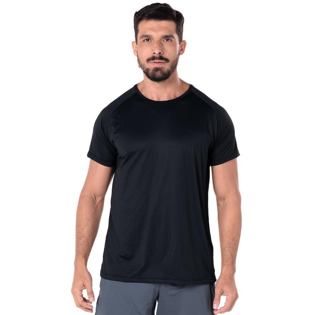 Camiseta Masculina Dry Poliamida Raglan