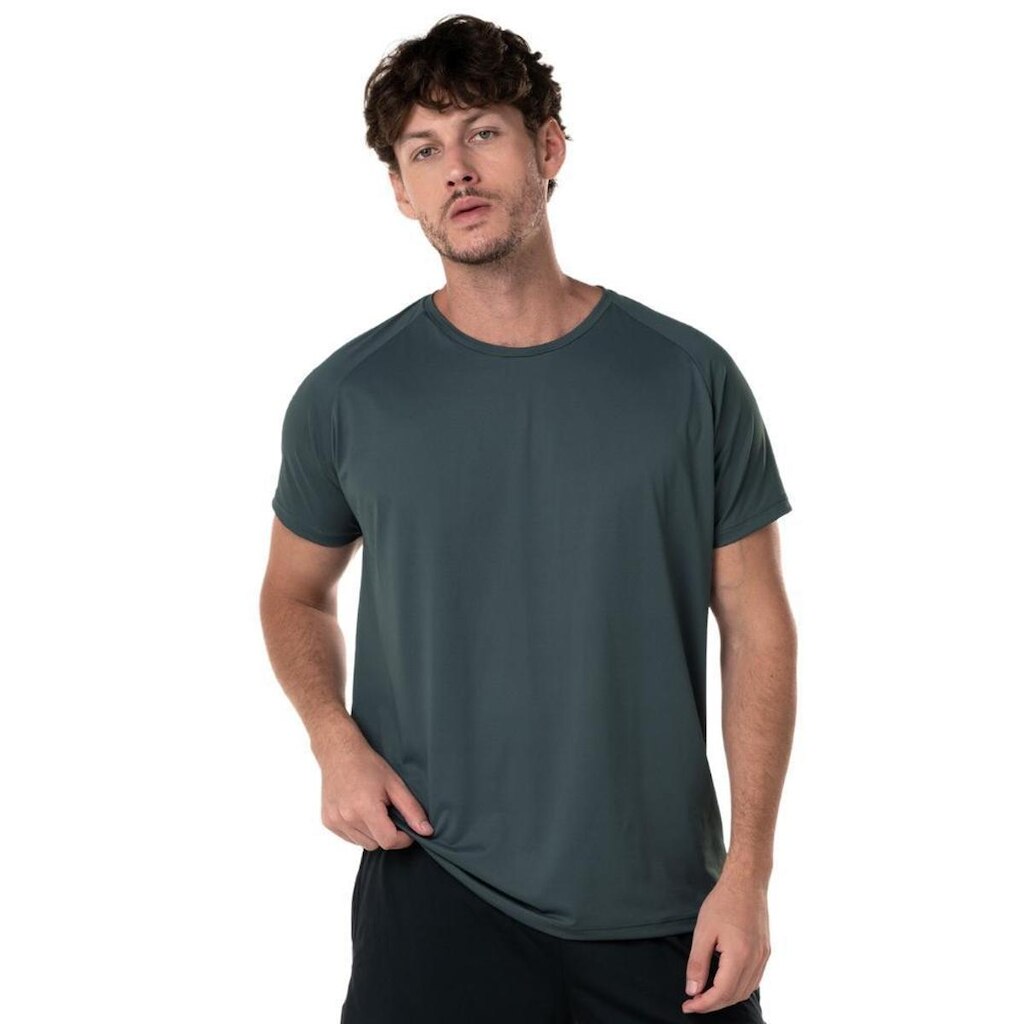 Camiseta Masculina Dry Poliamida Raglan