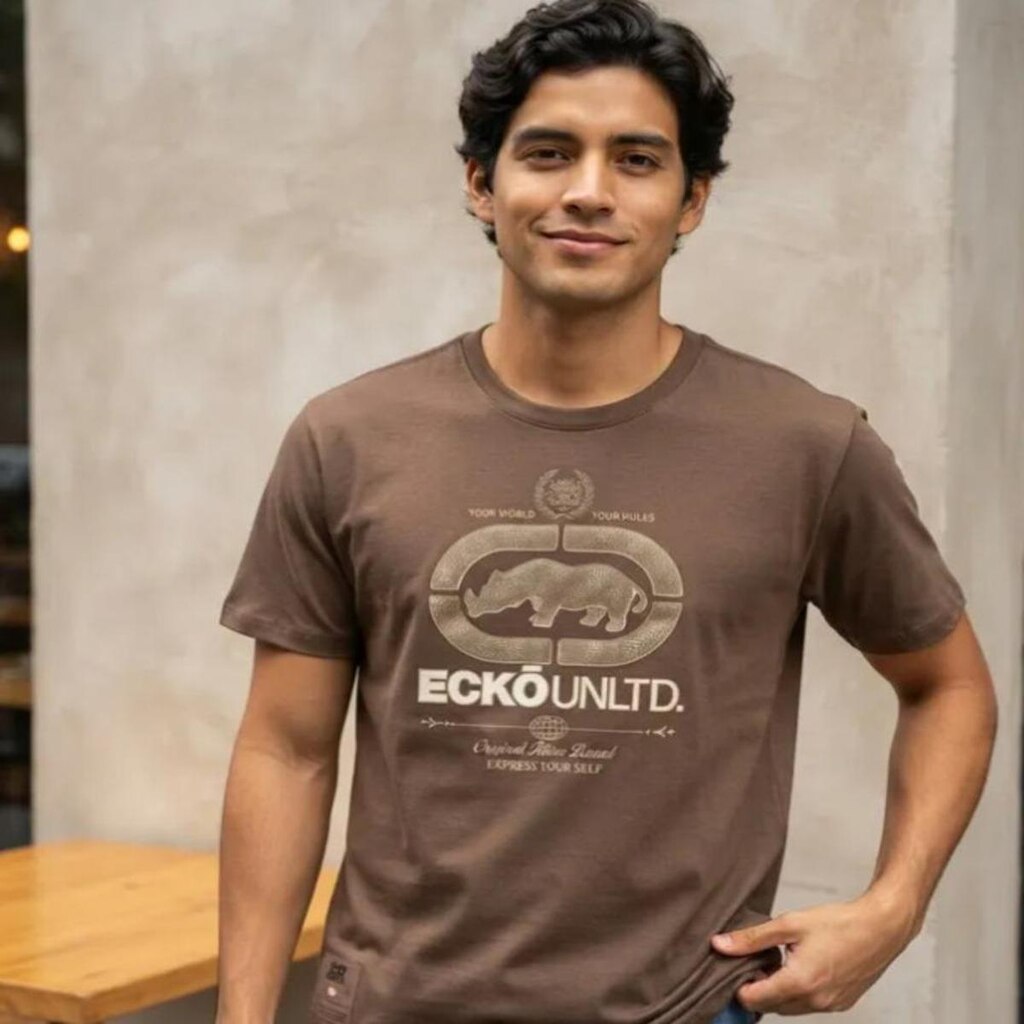 Camiseta Masculina Ecko Unltd Original Estampas Casual E0233