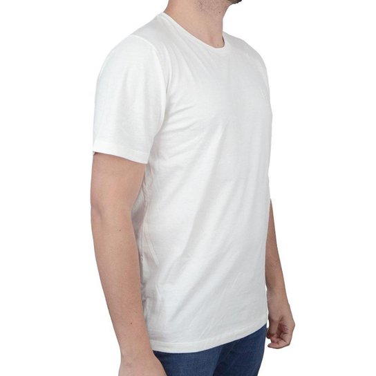 Camiseta Masculina Eleven Básica Off White - C0222