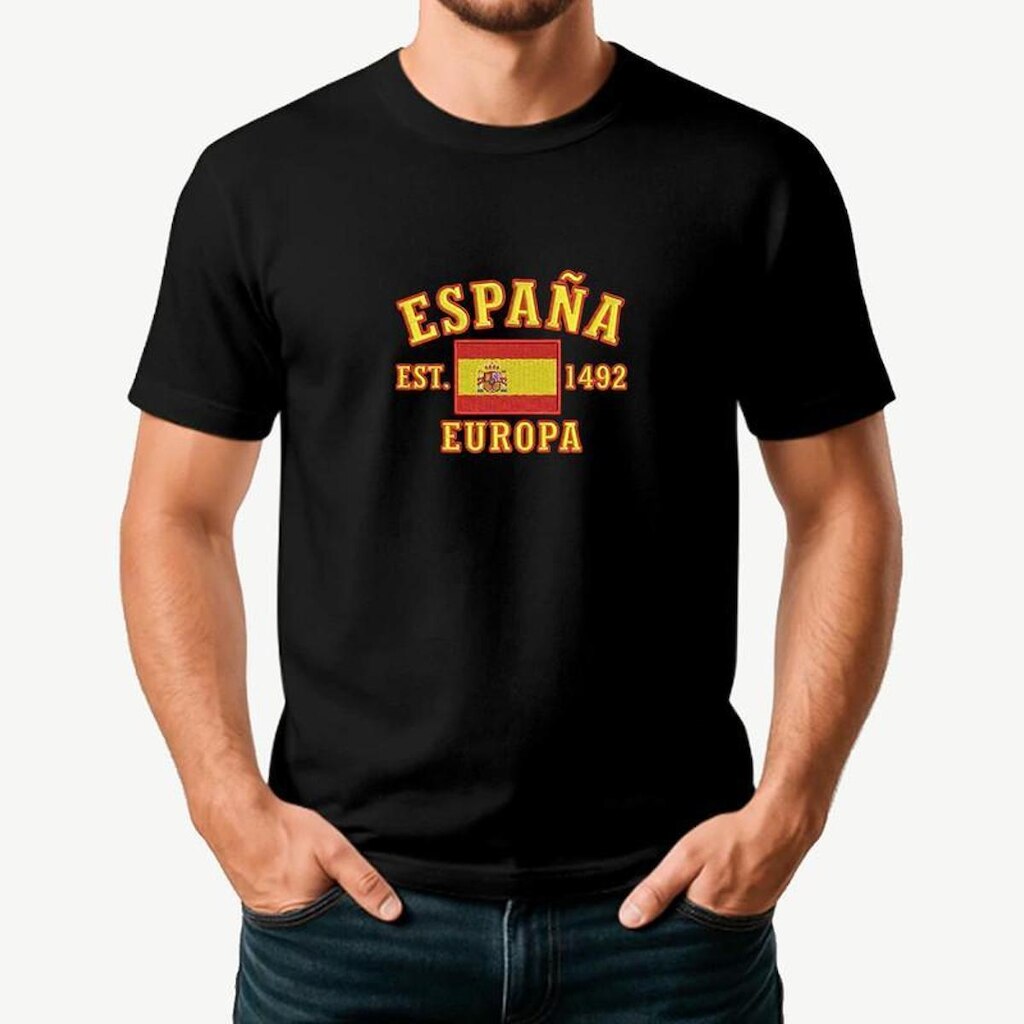 Camiseta Masculina ESPANHA Exclusiva Algodão Premium