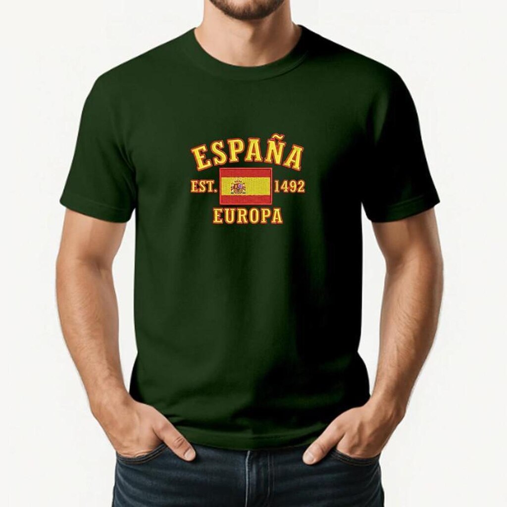 Camiseta Masculina ESPANHA Exclusiva Algodão Premium