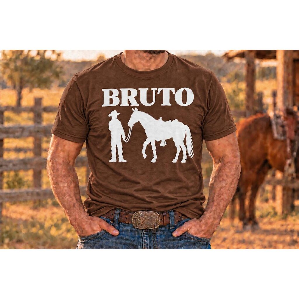 Camiseta Masculina Estampa Bruto