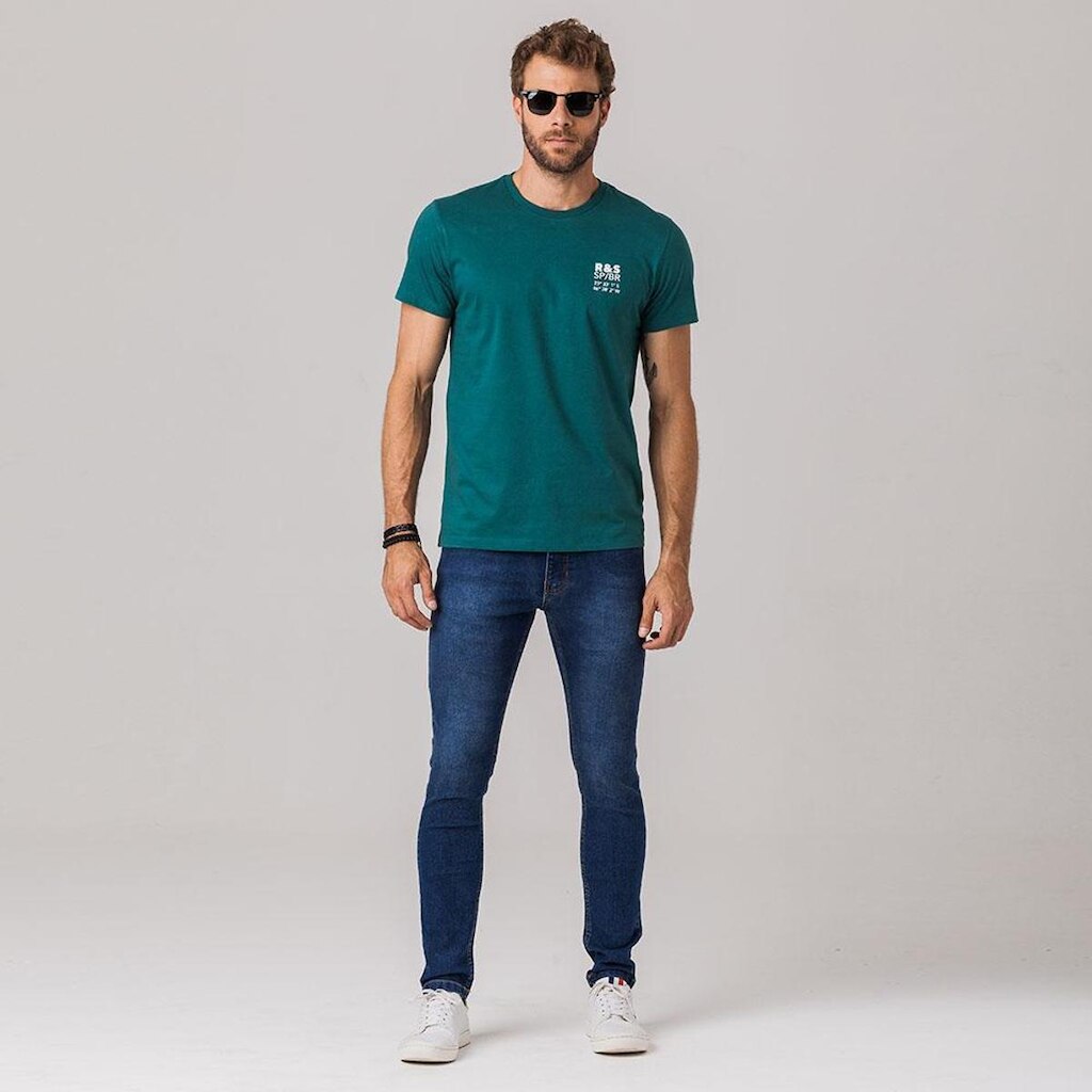 Camiseta Masculina Estampa Rock e Soda Street