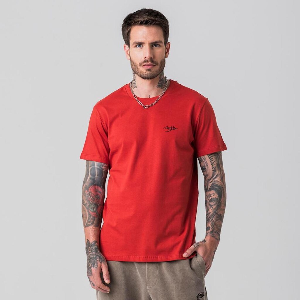 Camiseta Masculina Estampa Rock e Soda
