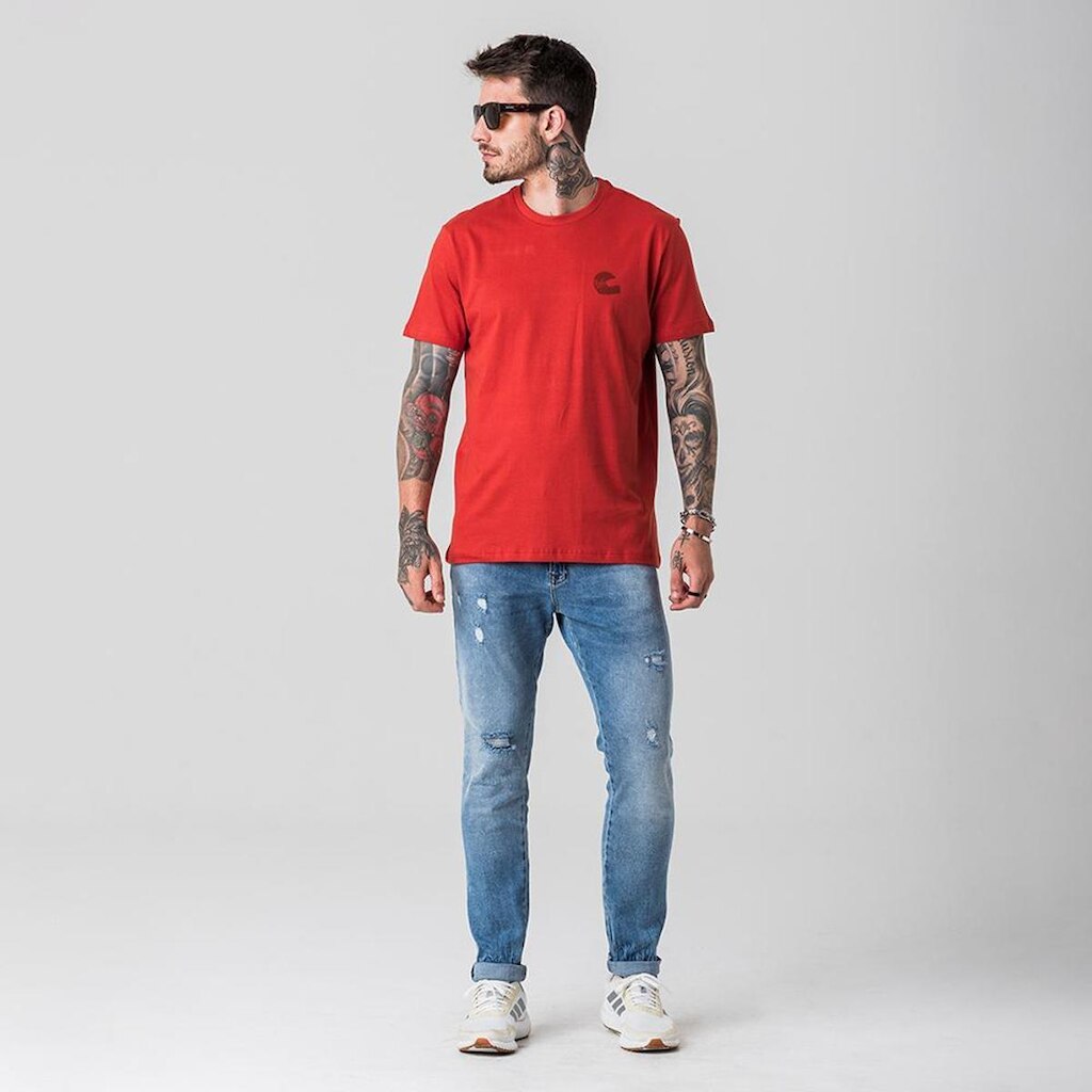 Camiseta Masculina Estampa Rock e Soda