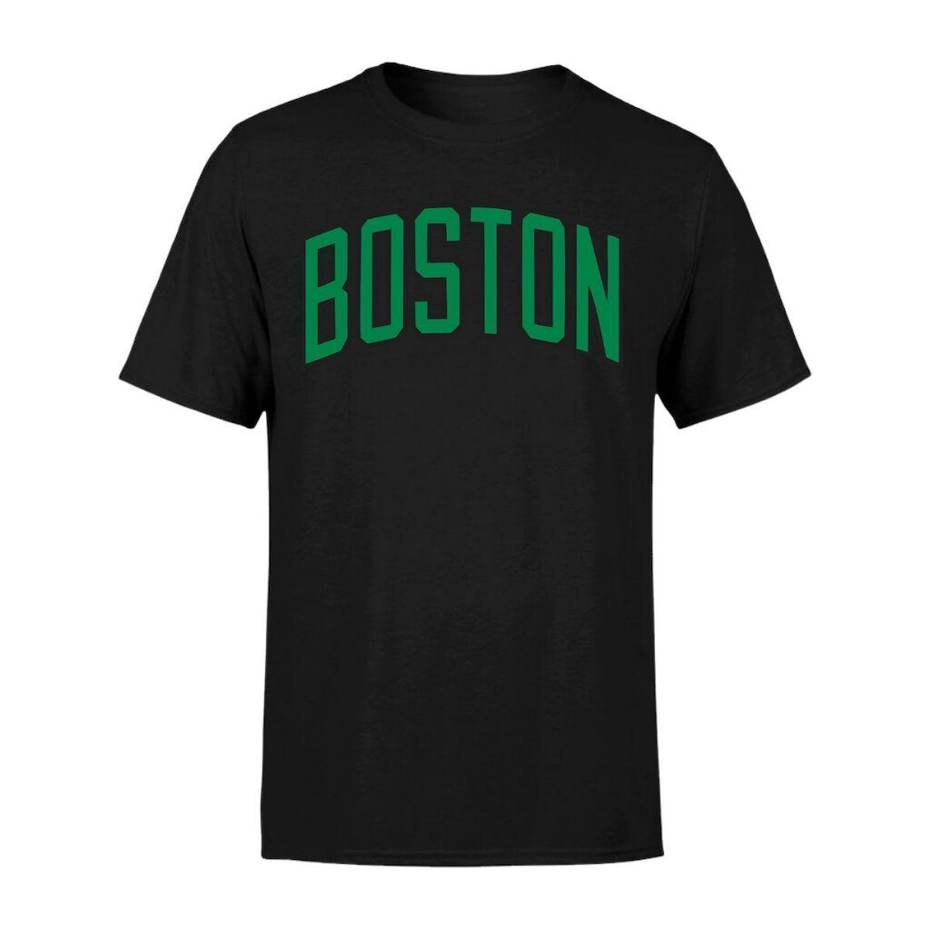 Camiseta Masculina Estampada Boston 100% Algodão Premium Manga Curta Gola Redonda Casual Dia a Dia
