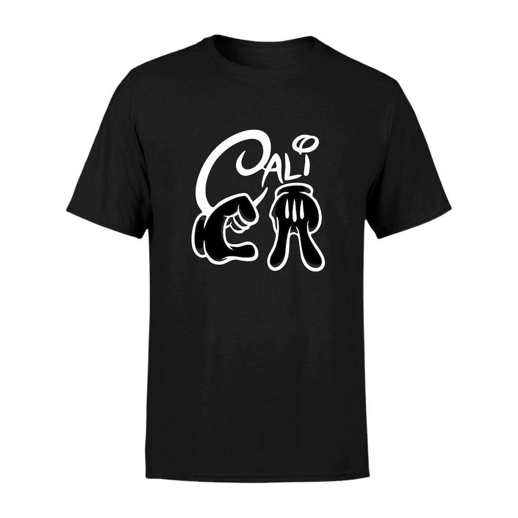 Camiseta Masculina Estampada Cali 100% Algodão Premium Manga Curta Gola Redonda Casual Dia a Dia