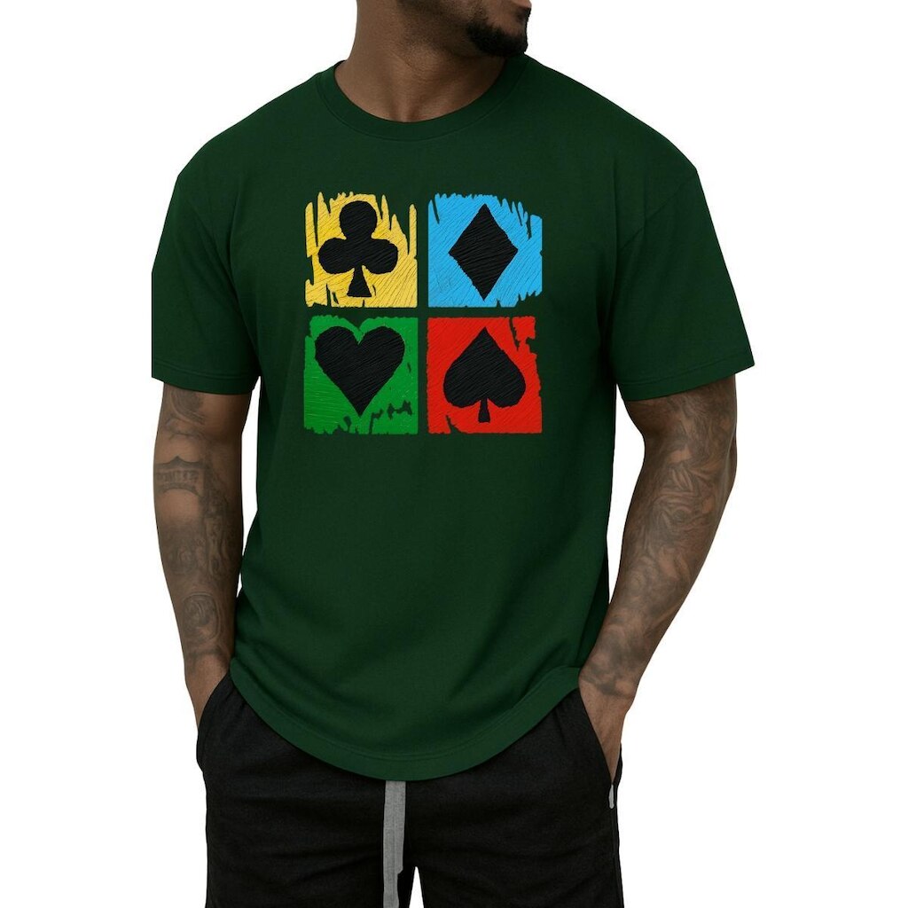 Camiseta Masculina Estampada Casual – Look Jovem