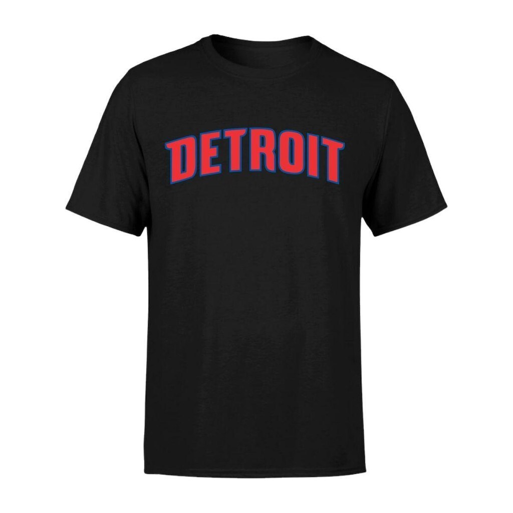 Camiseta Masculina Estampada Detroit 100% Algodão Premium Manga Curta Gola Redonda Casual Dia a Dia