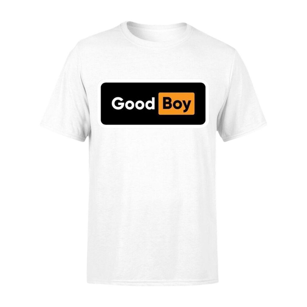 Camiseta Masculina Estampada Good Boy 100% Algodão Premium Manga Curta Gola Redonda Casual Dia a Dia