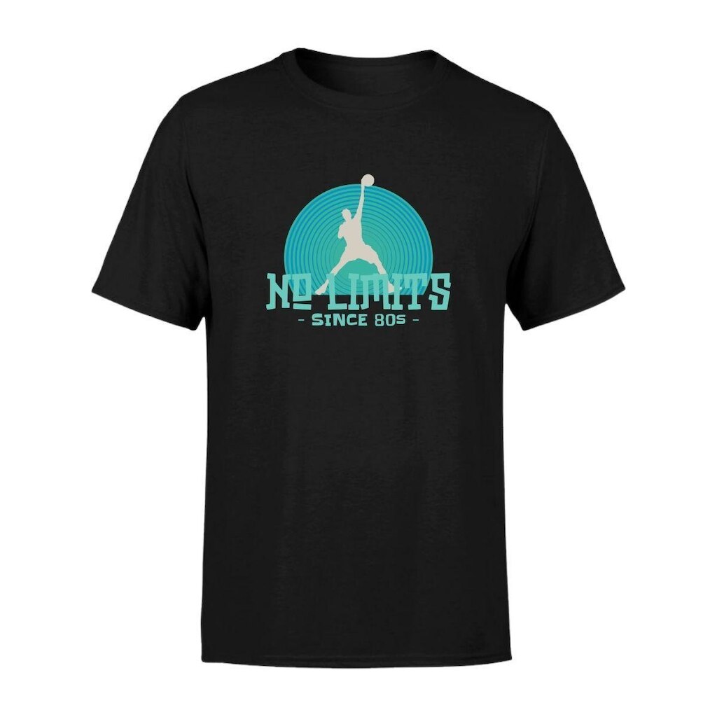 Camiseta Masculina Estampada No Limits 100% Algodão Premium Manga Curta Gola Redonda Casual Básica
