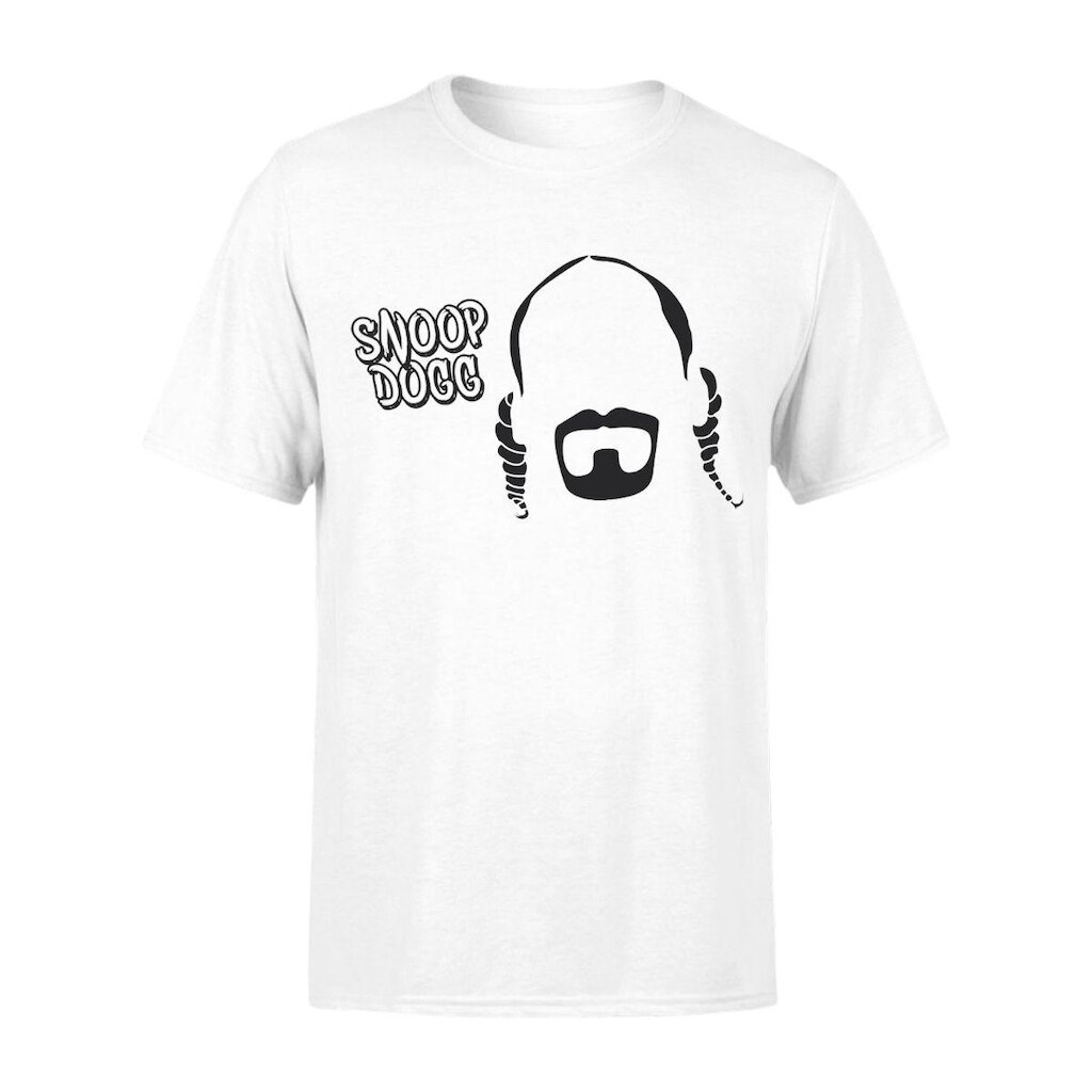 Camiseta Masculina Estampada Snoop Dog 100% Algodão Premium Manga Curta Gola Redonda Casual Básica