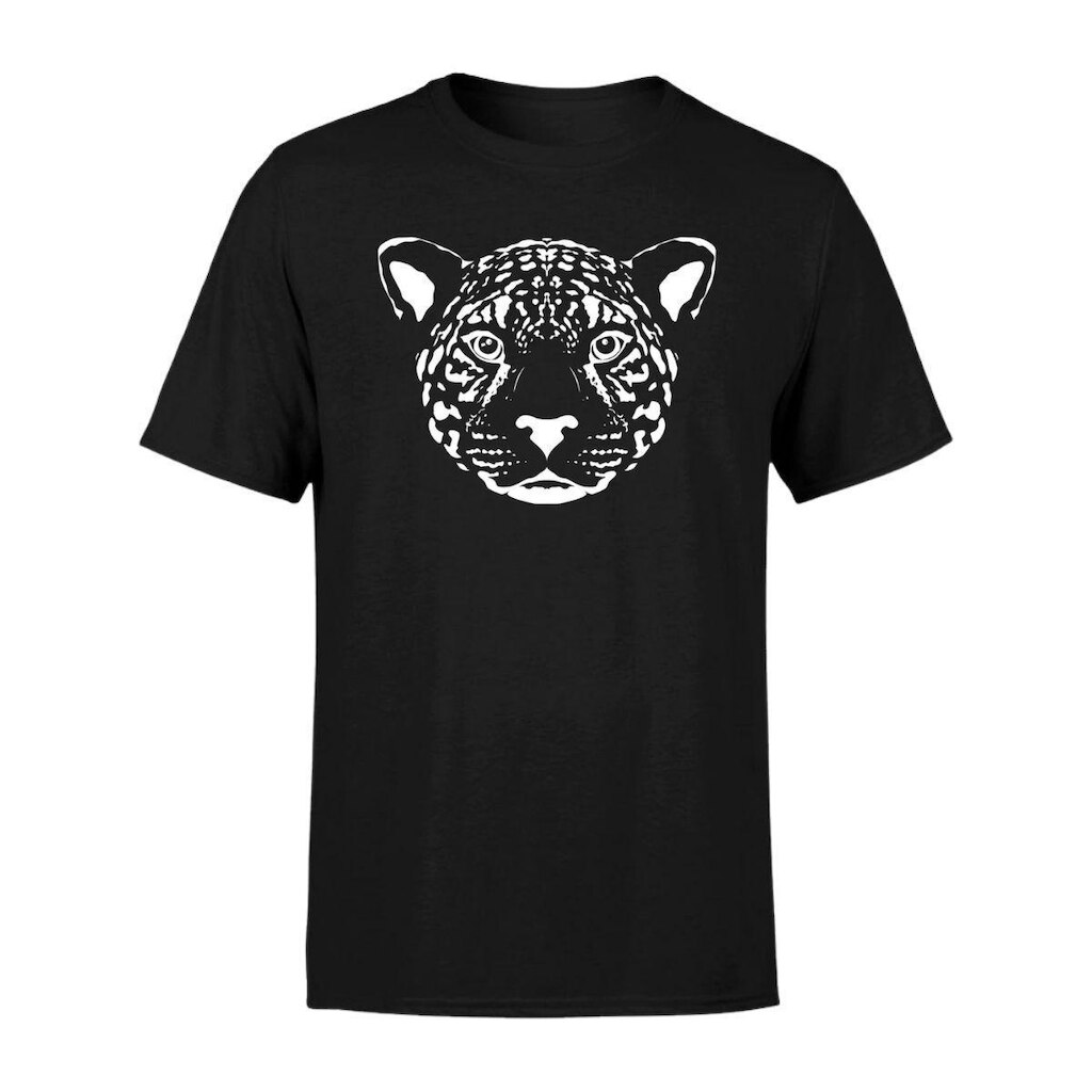 Camiseta Masculina Estampada Tigre 100% Algodão Premium Manga Curta Gola Redonda Casual Dia a Dia