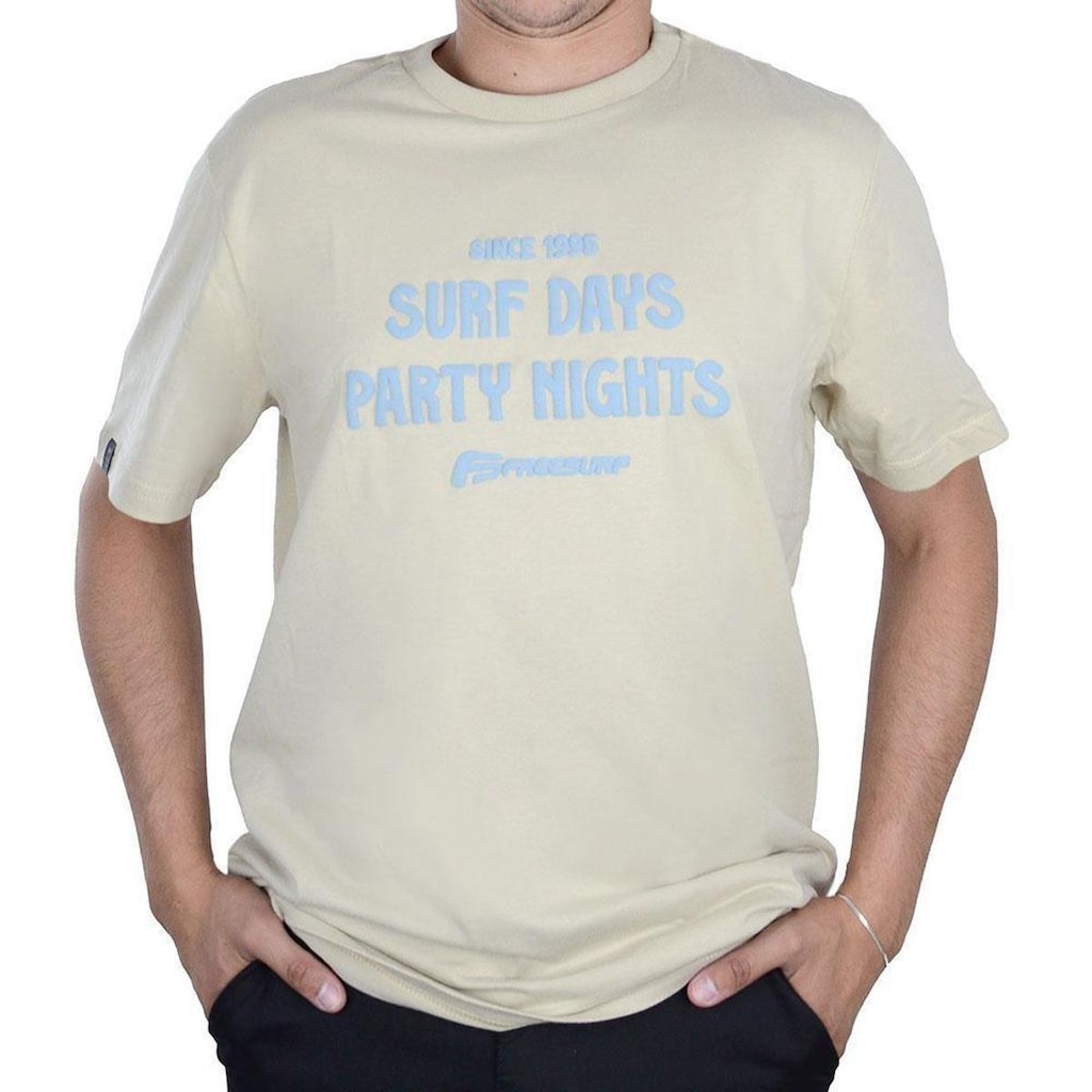 Camiseta Masculina Freesurf MC Party Cáqui - 5647