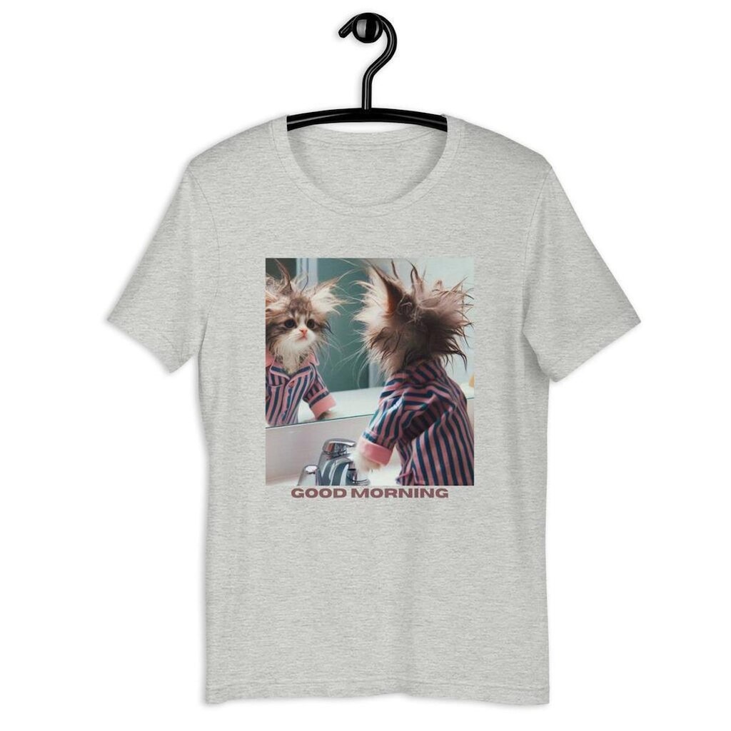 Camiseta Masculina Gato Good Morning