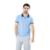 Camiseta Masculina Gola Polo Azul Celeste Piquet Básico - Azul