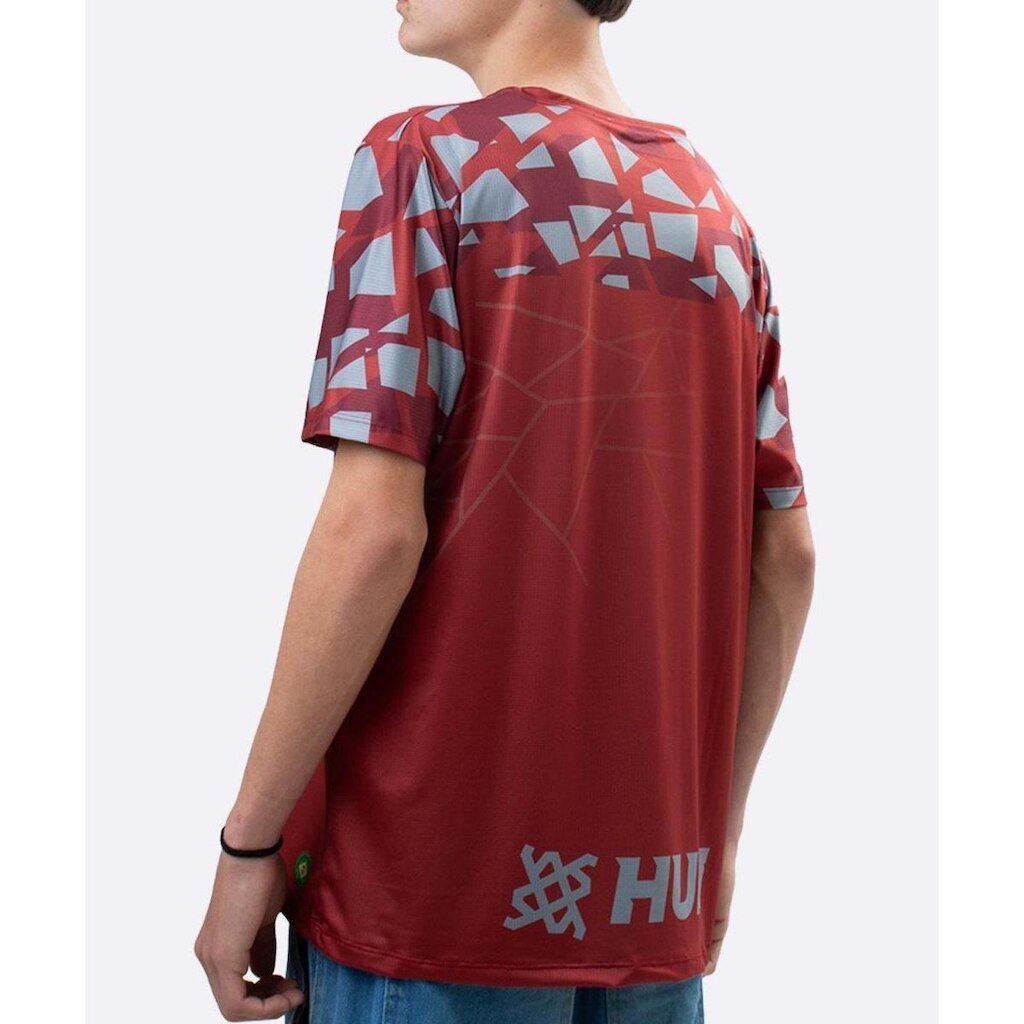 Camiseta Masculina HUPI Bike Naja Vermelho/Cinza