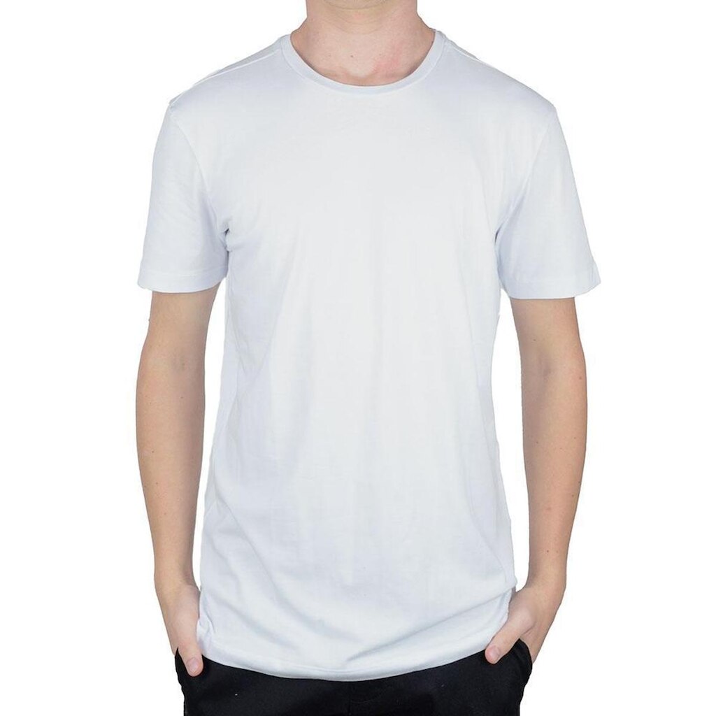 Camiseta Masculina Lado Avesso MC Cotton Slim Branca - LH40