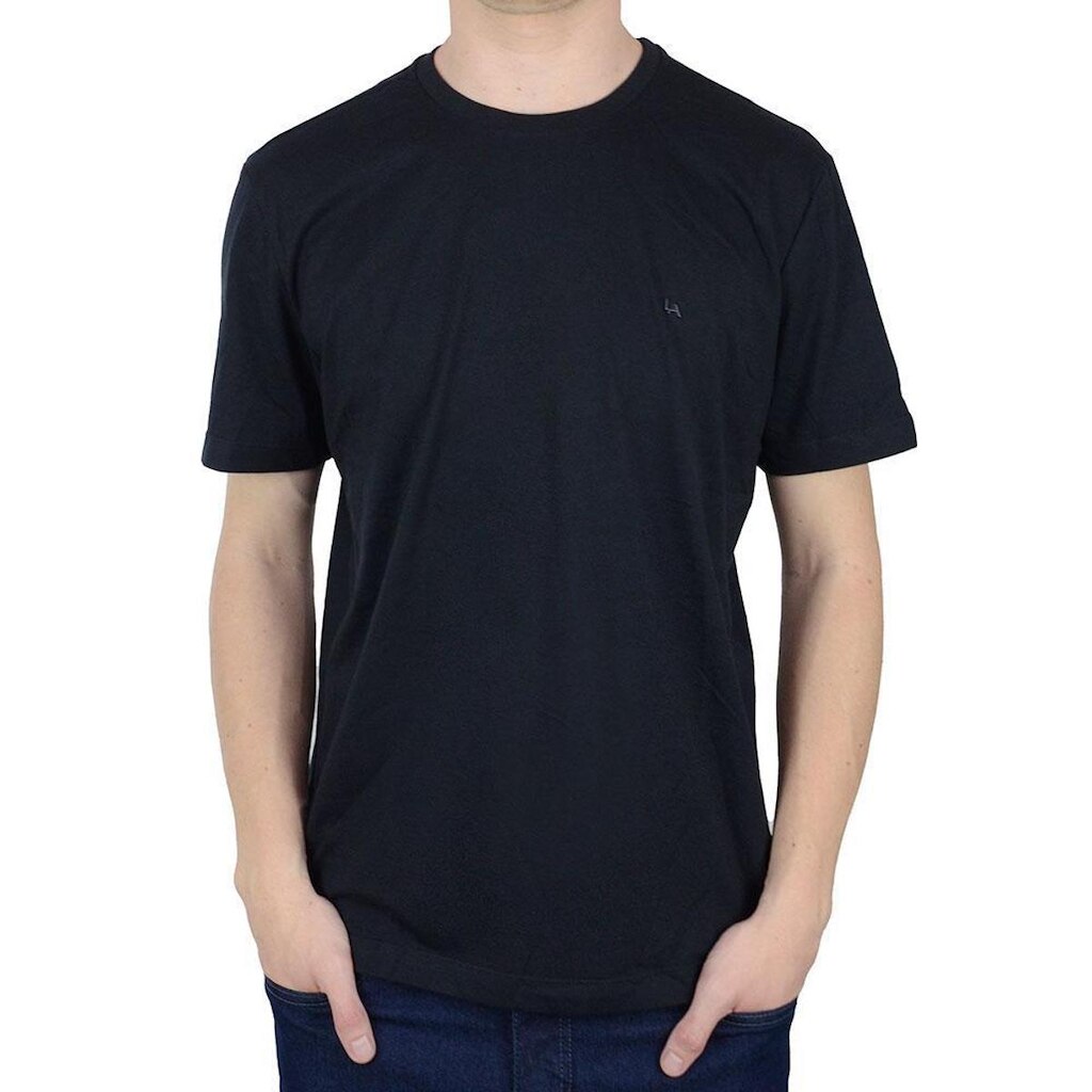 Camiseta Masculina Lado Avesso MC Regular Fit Preta - L406