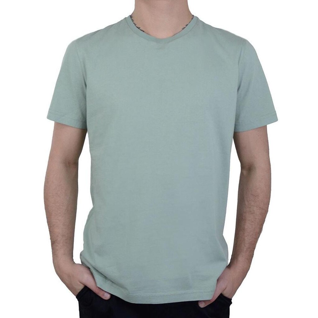 Camiseta Masculina Lado Avesso MC Regular Verde Cidra - LH17