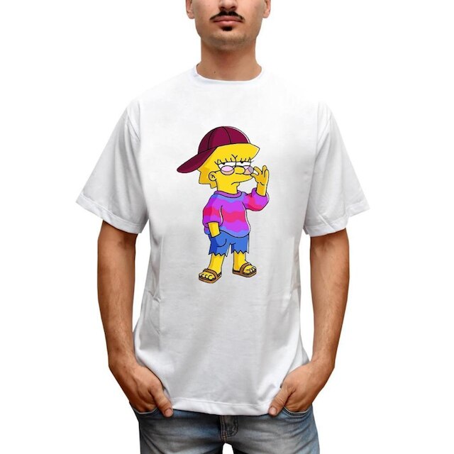 Camiseta Masculina Lisa Lisa Simpsons Tumblr Swag