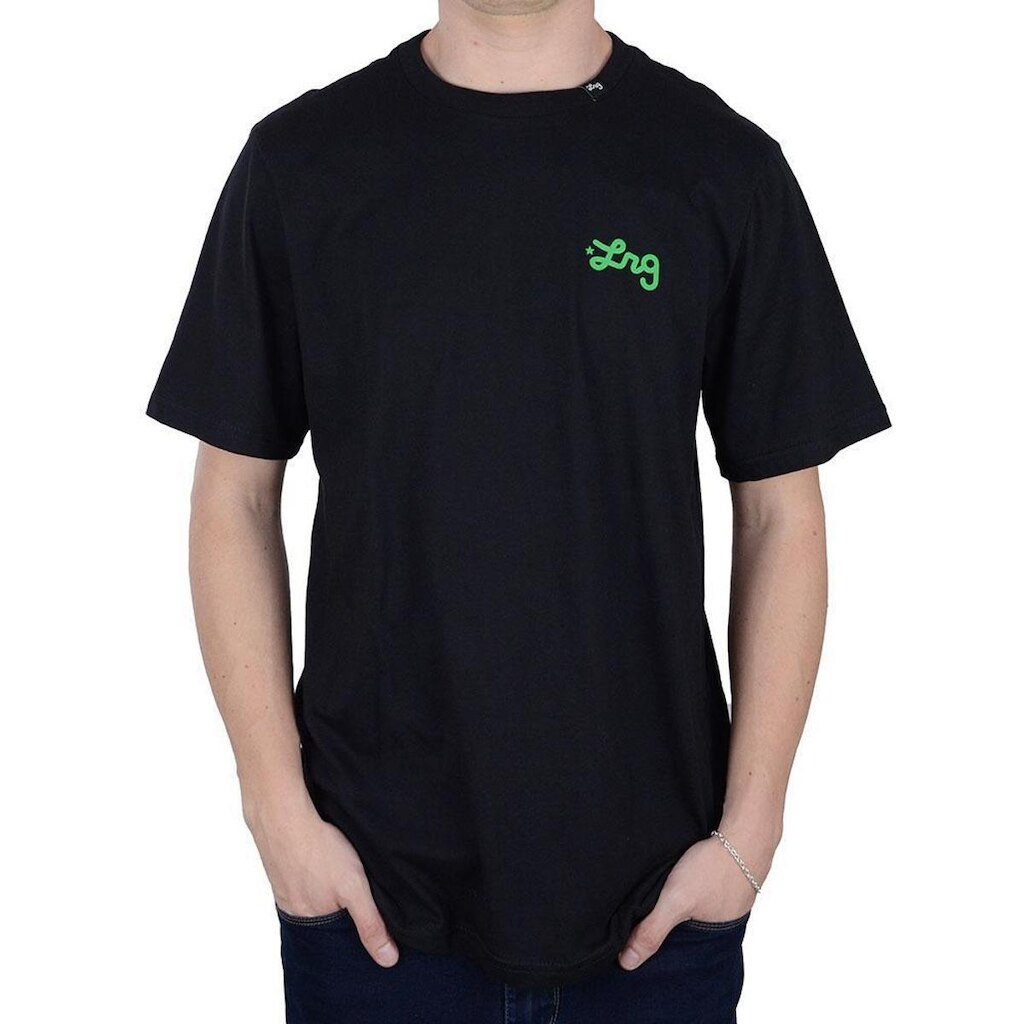 Camiseta Masculina LRG MC Cursive Preta - 6104