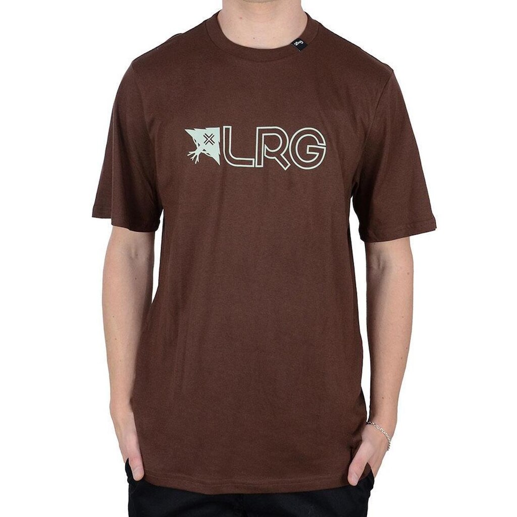 Camiseta Masculina LRG MC Research Marrom - 6104