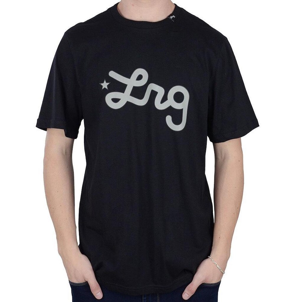 Camiseta Masculina LRG MC Western Script Preta - 6104