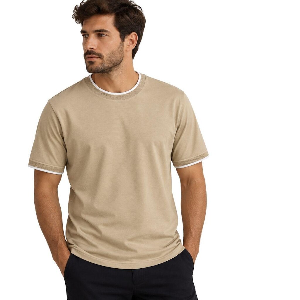 Camiseta Masculina Malwee Slim Gola Redonda Manga Curta
