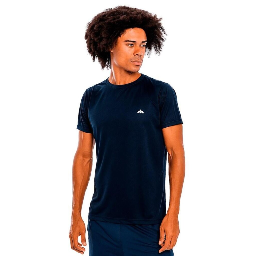 Camiseta Masculina Manga Curta Mezul Básica Proteção Solar UV