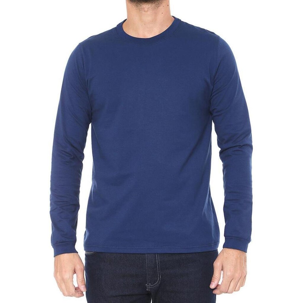 Camiseta Masculina Manga Longa com Punho 1000006658 Malwee