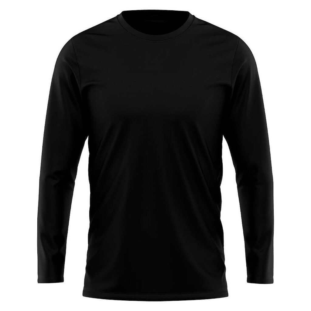 Camiseta Masculina Manga Longa Lisa Básica Algodão Premium Casual Dias Frios Dia a Dia