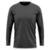 Camiseta Masculina Manga Longa Lisa Básica Algodão Premium Casual Dias Frios Dia a Dia - Cinza