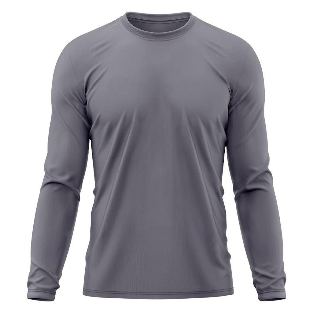 Camiseta Masculina Manga Longa Segunda Pele Proteção Solar UV Térmica Dry Praia Academia Treino Bike