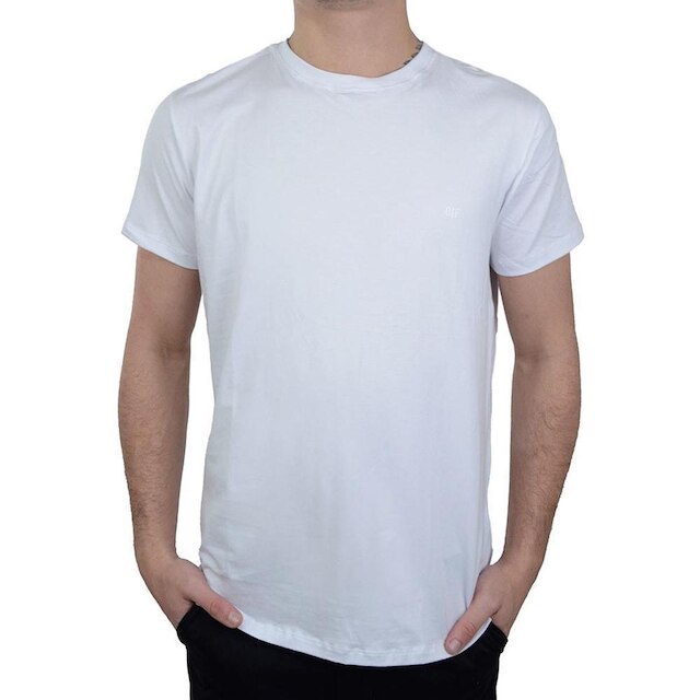 Camiseta Masculina MC Olho Fatal Algodão Pima Branca - 40134