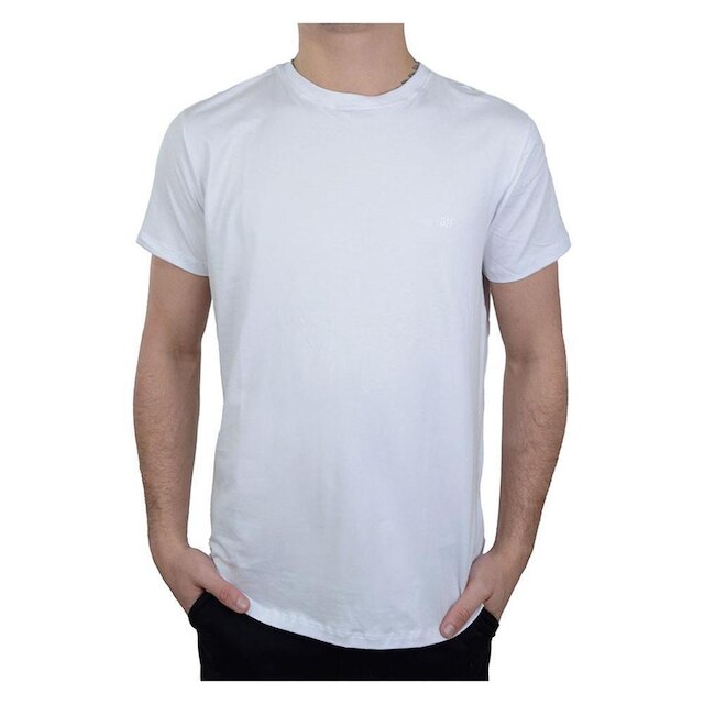 Camiseta Masculina MC Olho Fatal Algodão Pima Branca - 40134