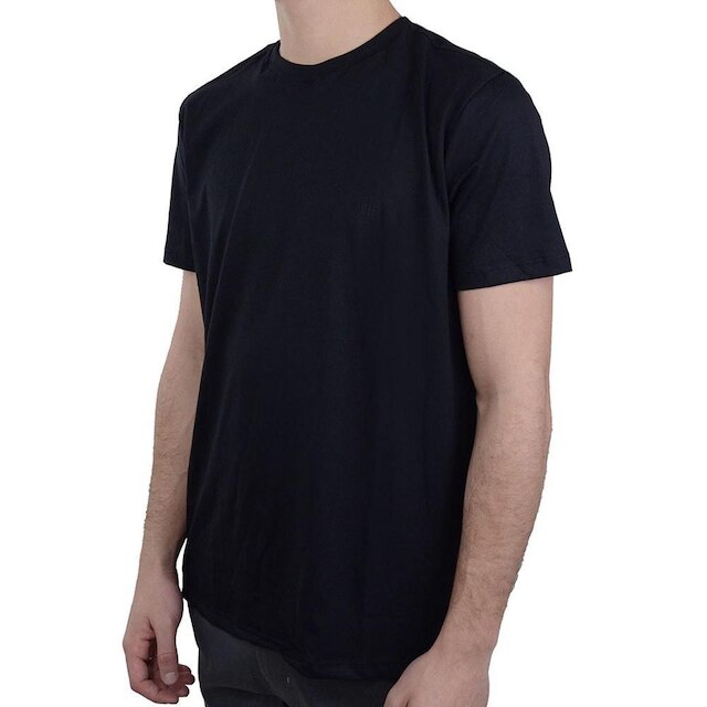 Camiseta Masculina MC Olho Fatal Algodão Pima Preta - 401347