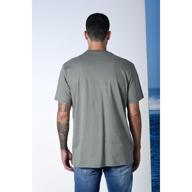 Camiseta Masculina Oceano Bordado Malha Conforto 103340